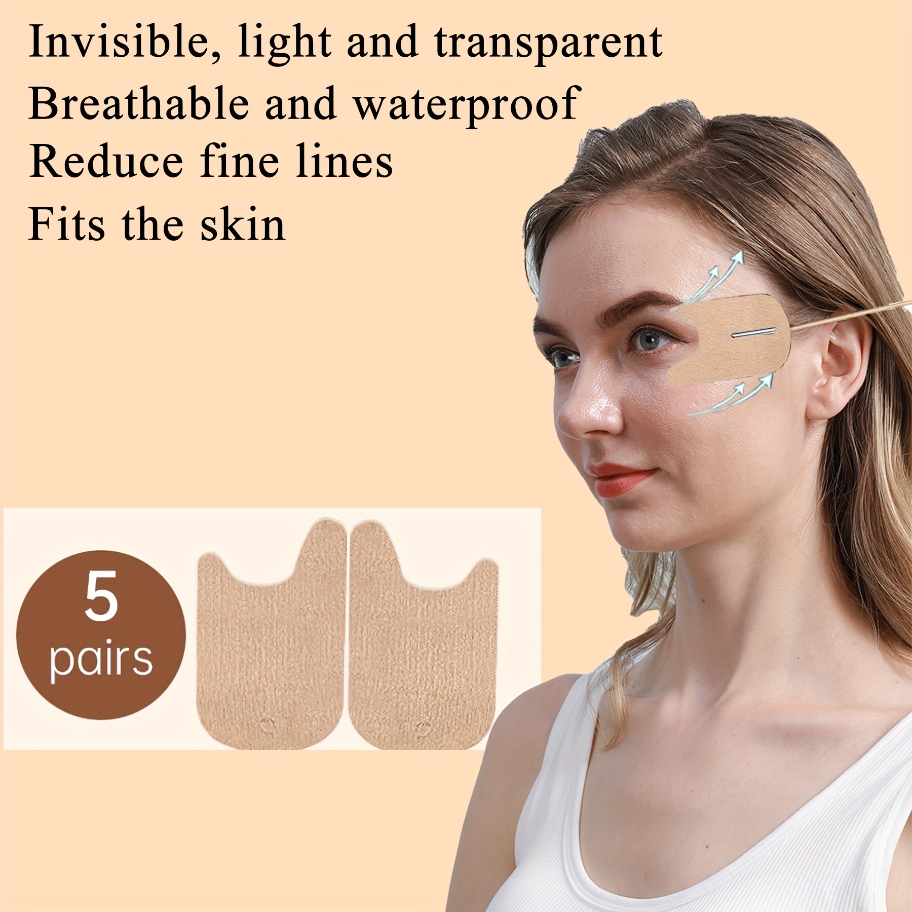Invisible V Line Facelift Tape for Neck and Eyes