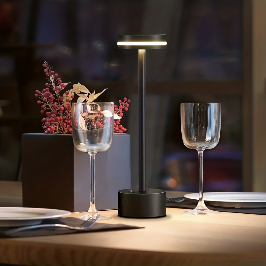 Portable Table Lamp Battery Powered Led Lamp Cordless Table - Temu