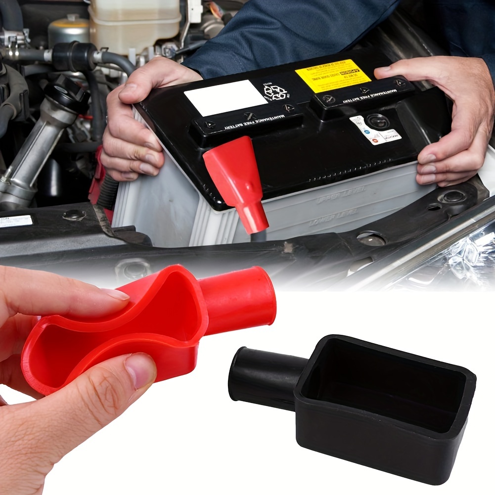 2 Pc Autobatterie Negative Positive Terminal Abdeckungen Cap Boot  Isolierschutz