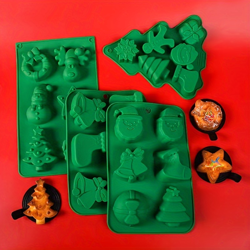 Christmas Cake Molds 3d Silicone Mold Pudding Mold - Temu