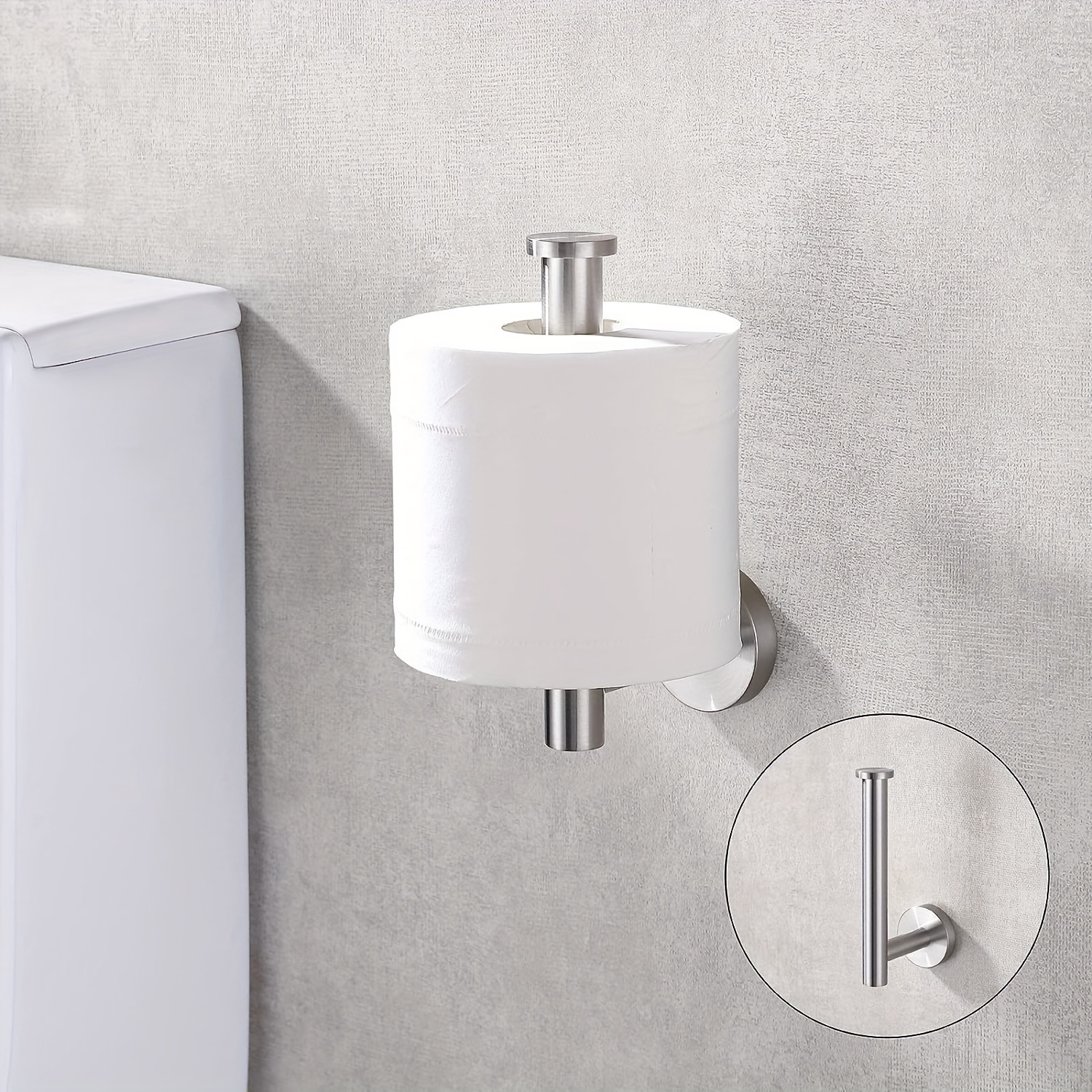 Toilet Roll Holder Stainless Steel Toilet Paper Holder Tissue Dispenser For  Bathroom And Kitchen Contemporary Style Wall Mounted Polished Steel