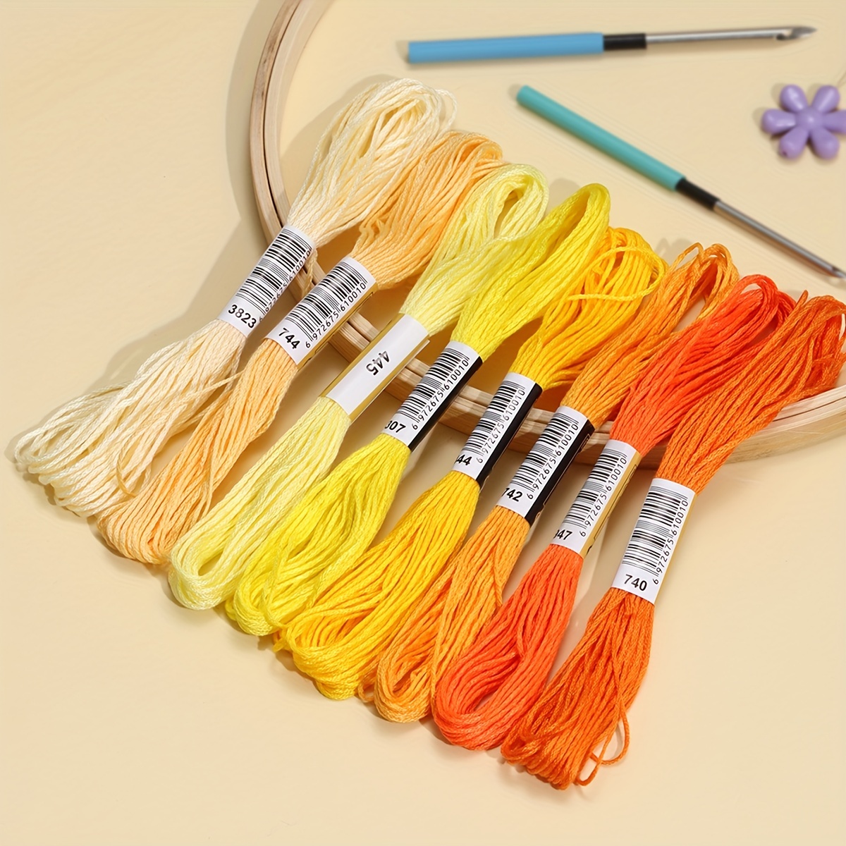 Cross stitch Thread Braided Embroidery Thread Gradient Dyed - Temu