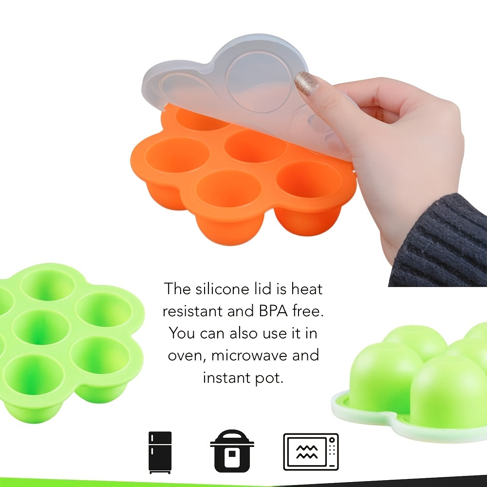 Silicone Egg Bites Molds For Instant Pot Accessories,, Fit Instant Pot 5 Qt  To 8qt Pressure Cooker, Food Freezer Tray With Lid, Reusable Storage  Container, Home Kitchen Supplies - Temu