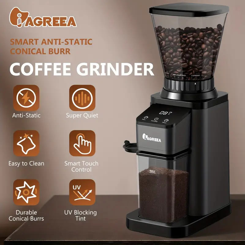 Iagreea Anti static Conical Burr Coffee Grinder With 48 - Temu
