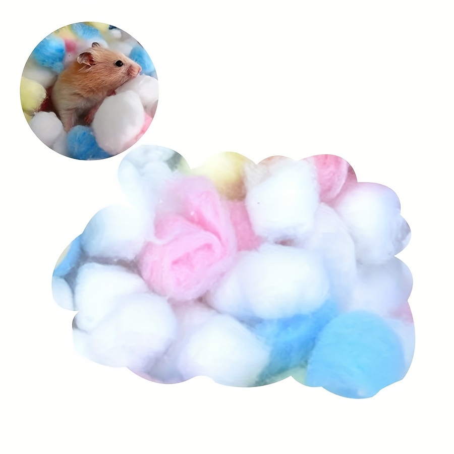 Colored Hamster Cotton Balls Hamster Small Pet Warm Winter - Temu