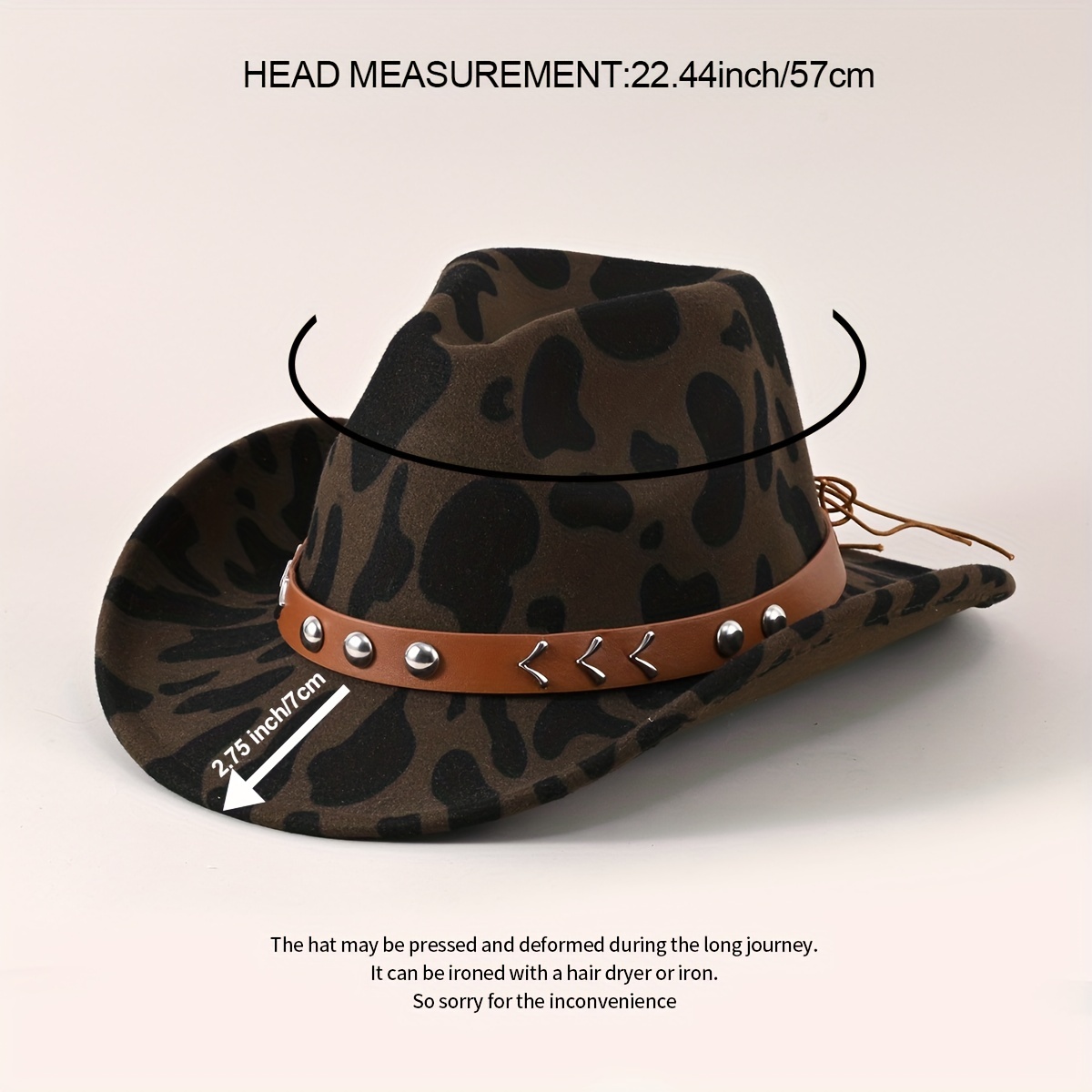 1pc Summer Breathable Sunshade Cowboy Hat Wit H Leather Belt For Outdoor  Casual Camping Fishing Mountaineering Vacation - Jewelry & Accessories -  Temu United Arab Emirates