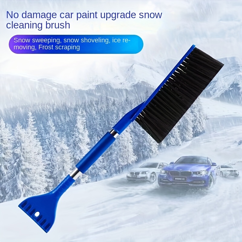1pc Blue Car Window Windshield Ice Scraper, Snow Removal Tool, Winter Car  Ice Scraping Accessories