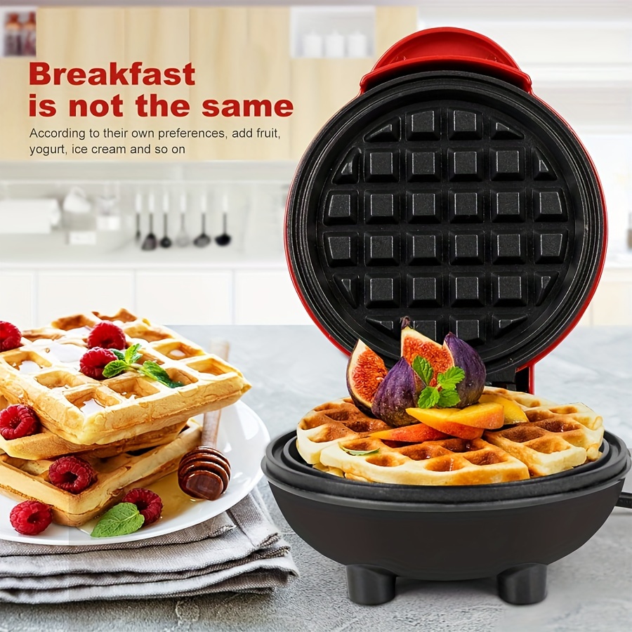 1pc, Electric Waffle Maker, Small Kitchen Breakfast Appliance, Mini  Electric Stainless Steel Toaster, Waffle Sandwich Maker, Portable And  Convenient