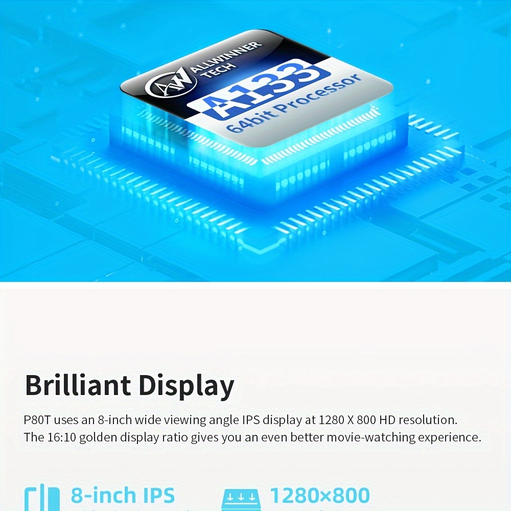 Teclast P80t Tablet Pc: Ips Hd Display 6 Quad Core - Temu