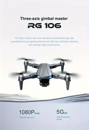 New RG106 Large-size Professional-grade Drone, Equipped With A Three-axis Anti-shake Self-stabilizing Cloud Platform, HD High-definition 1080P Electronic Double Camera details 6