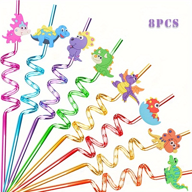 4 Piezas Reutilizables Pajitas Dinosaurio Pajitas Plástico - Temu Chile