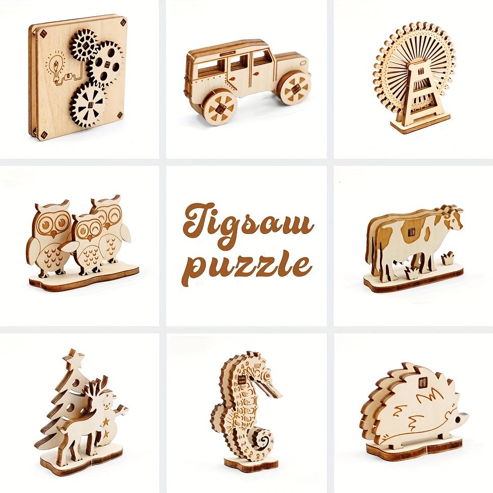 Puzzles En Bois Tout petits Enfants Jouets Cadeaux 1 2 3 Ans - Temu Canada