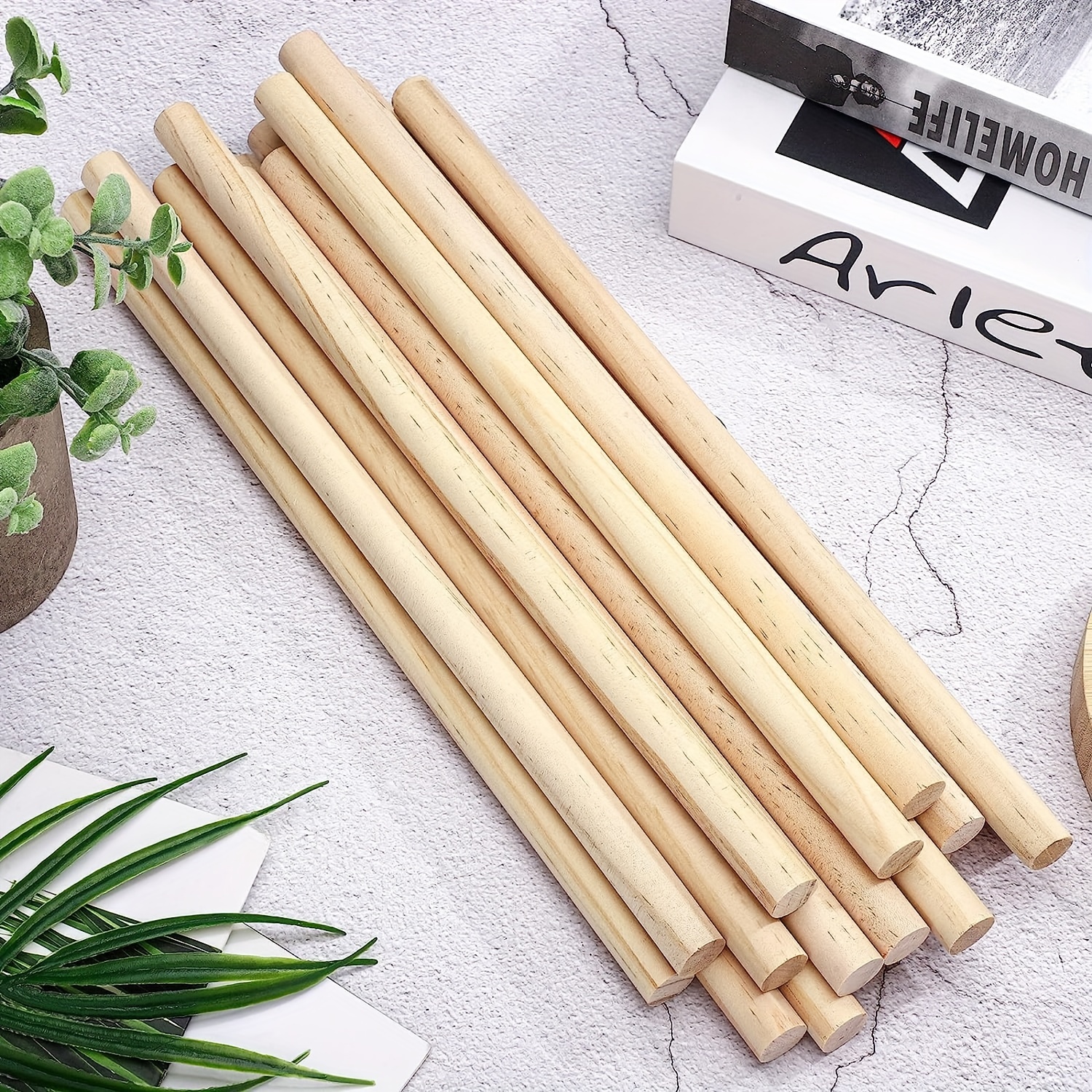 Wooden Dowel Rods, Round Natural Bamboo Dowel Rods, Wooden Dowels For Crafts,  Precut Dowels For Crafting, Hardwood Dowel Rod, Wooden Rod Sticks Doweling  Rods, Cake Dowels For Tiered Cakes - Temu Slovenia