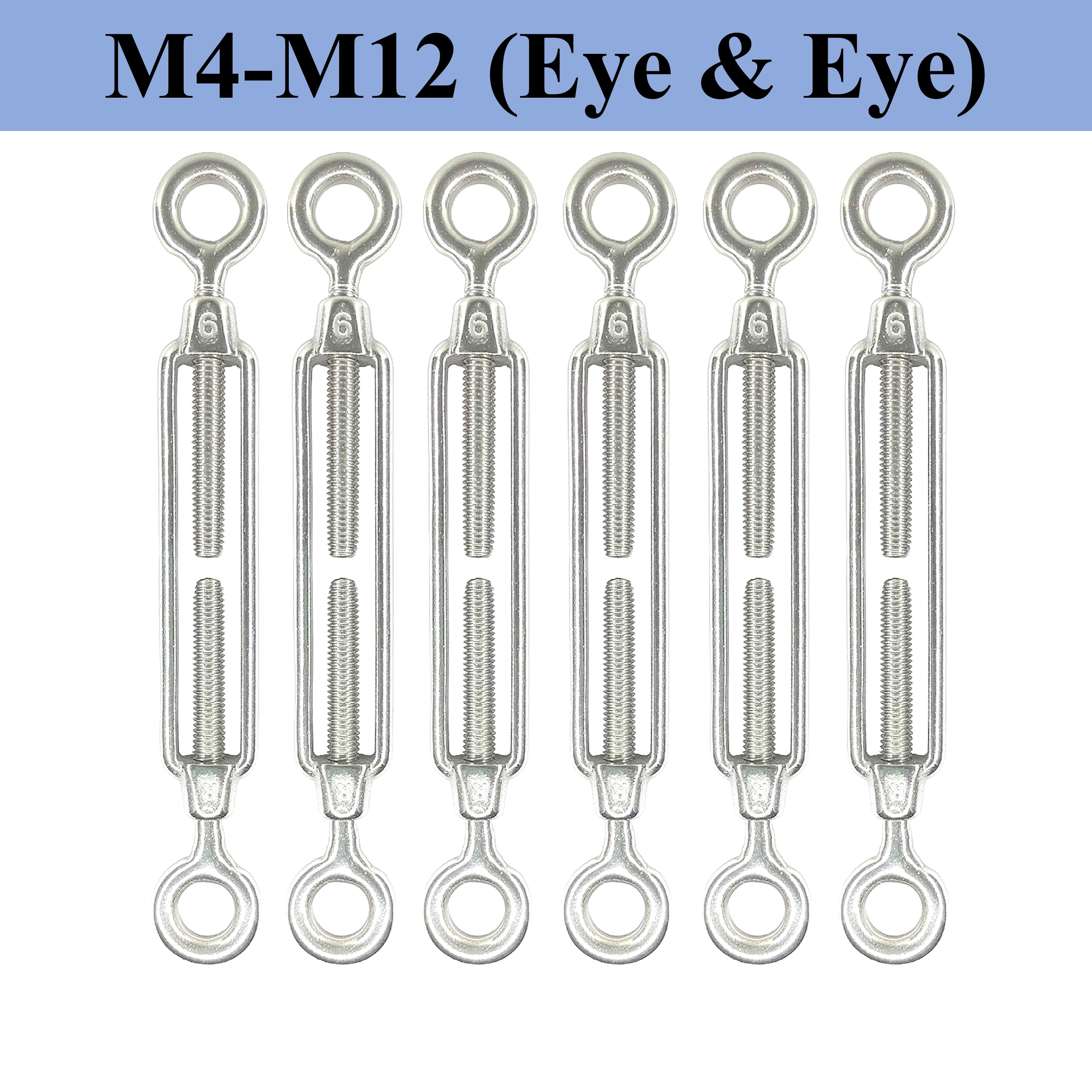 M4 m12 Eye Eye O/o Turnbuckle Cable Wire Rope 304 Stainless - Temu Mauritius
