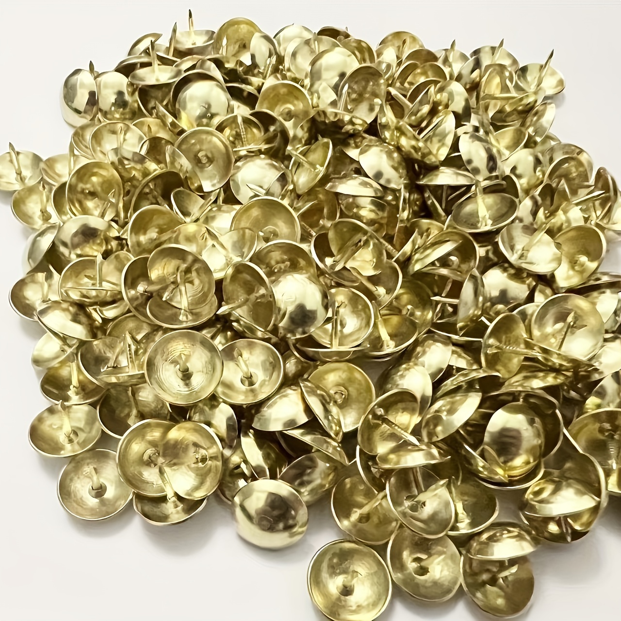 Golden Thumb Tacks With Round Great For Bulletin Boards - Temu