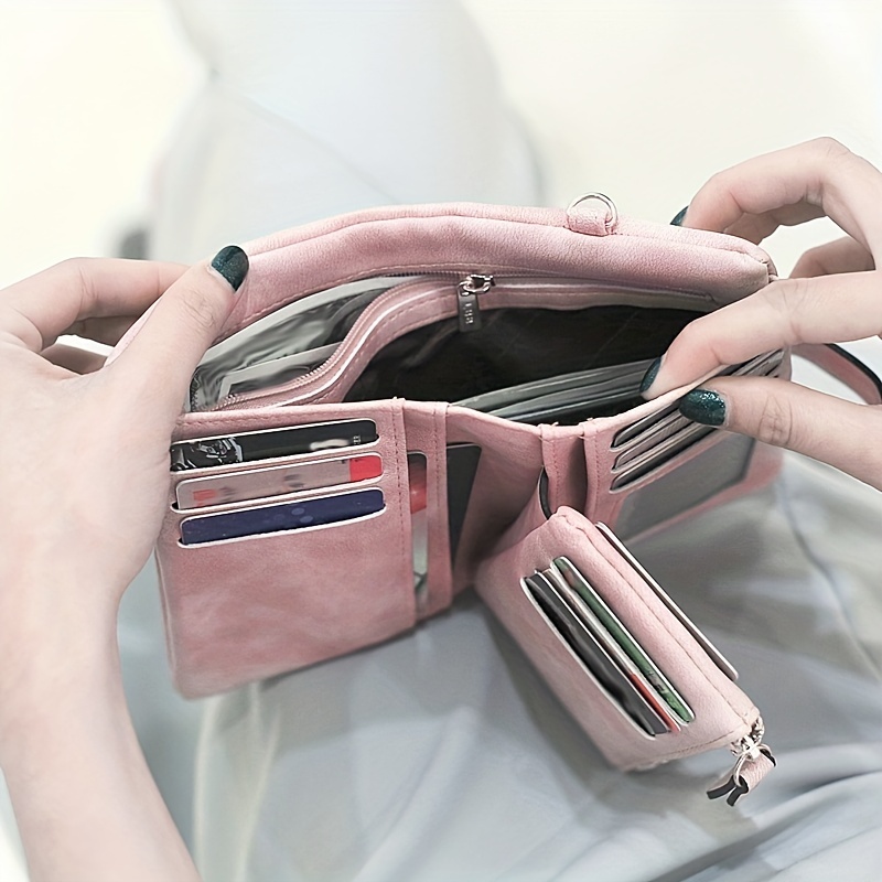 Minimalist Lightweight Womens Zipper Wallet Coin Purse Small Phone Bags  Wristlet 