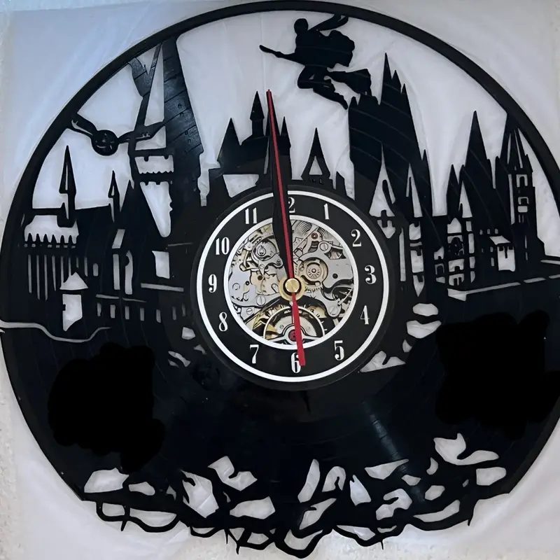 1pc Horloge En Vinyle Harry Potter Horloge Murale - Temu Canada