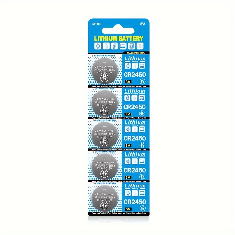 New Pack of 5x Lithium CR1220 Batteries 3V Lithium Button Battery Coin Cell