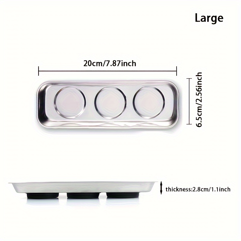 1pc Magnetic Tray, Collapsible Magnetic Parts Tray For Small Parts