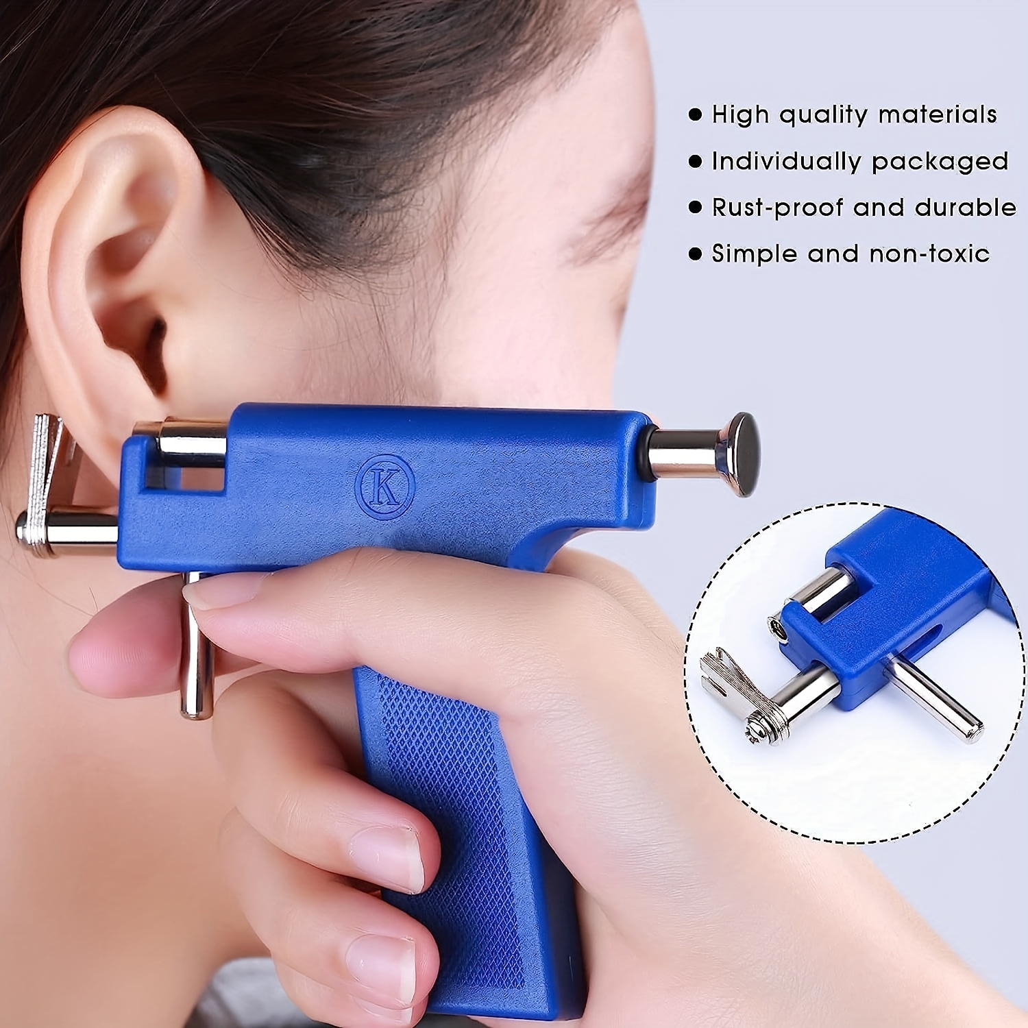 Professional Ear Piercing Gun Tools Professional Safety - Temu