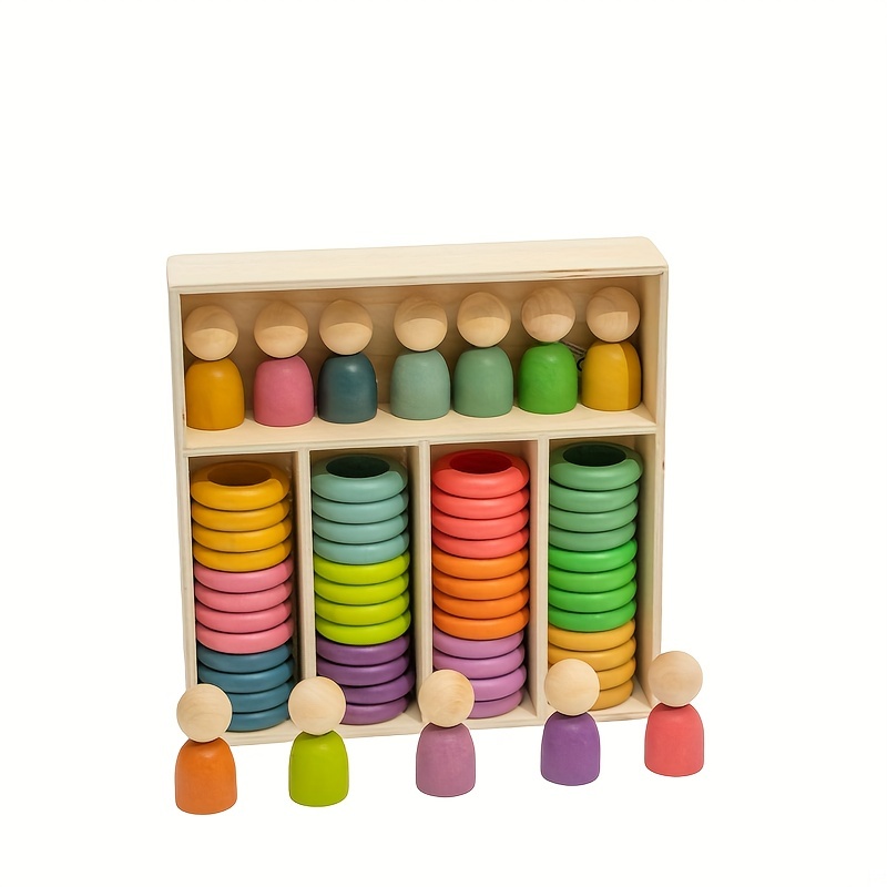 Educational Wooden Sandwich Stacking Toys Montessori Toys For