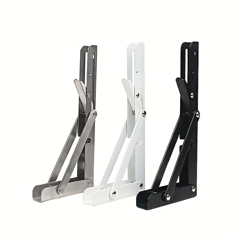 Soportes de estante de metal resistente de 12 pulgadas, soporte flotante de  hierro rústico industrial para estantes abiertos, soportes en L de ángulo