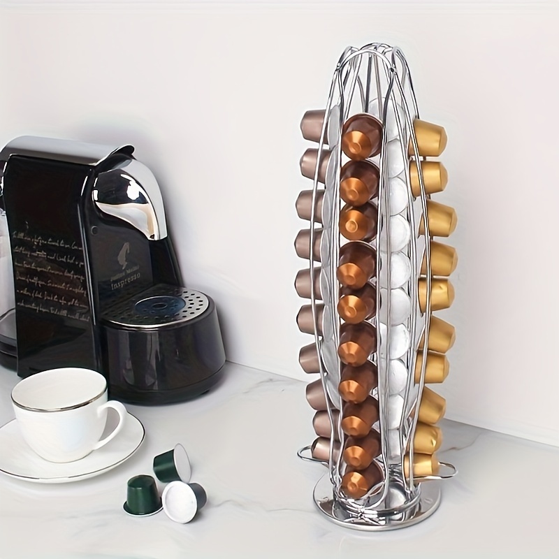 Organizador y dispensador giratorio para capsulas de cafe