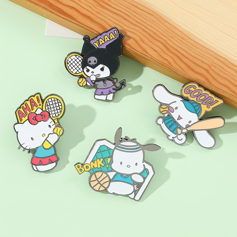 Girl Sanrio Kitty/Kuromi Enamel Pin Set