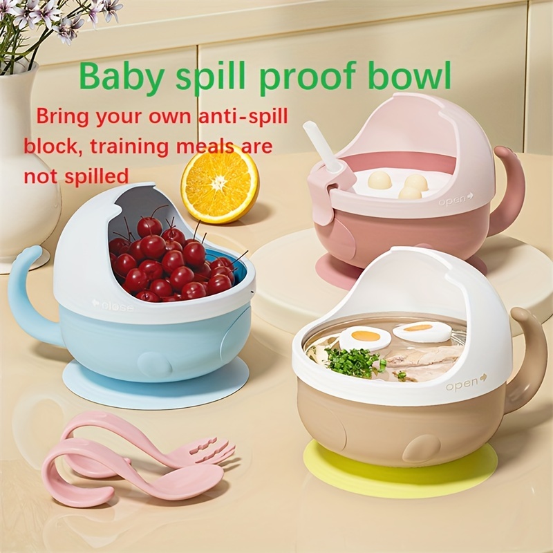 Spill-proof Gyro Bowls & Cartoon Spoons – EduPLAYtion