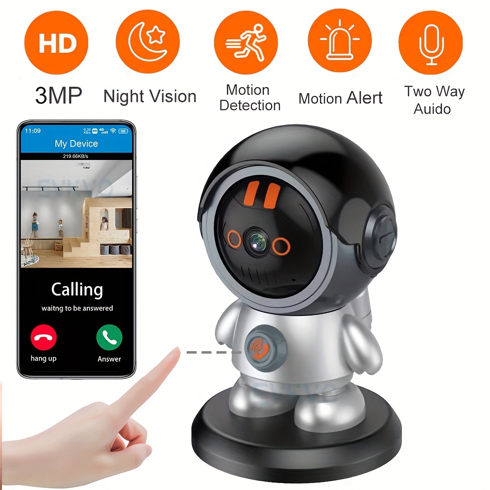 EZVIZ Security Camera Pan/Tilt 1080P Indoor Dome, Smart IR Night Vision,  Motion Detection, Auto Tracking, Baby/Pet Monitor, 2-Way Audio, Works with