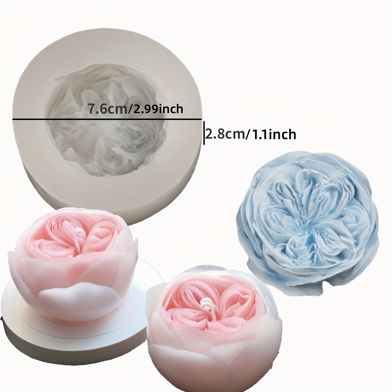 Diy Rose Basket Molds Candle Making 3d Flower Bouquet Candle - Temu