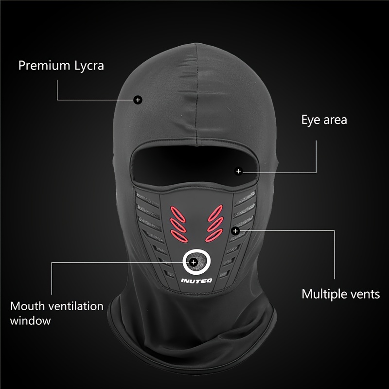 Été/Hiver Chaud Polaire Moto Masque Facial Anti Poussière