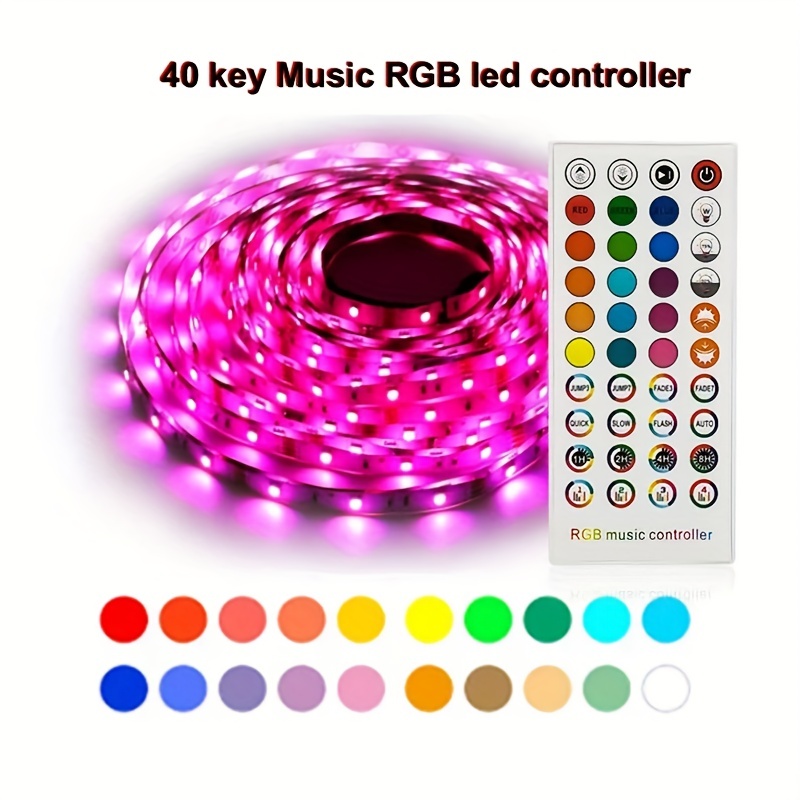 Genuine RGB Controller LED Light OEM Replacement 40-Key/Button Remote  Control