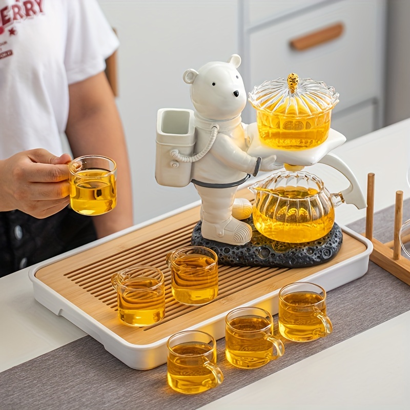 Lazy Tea Set Magnetic Water Diversion Tea Maker Automatic - Temu