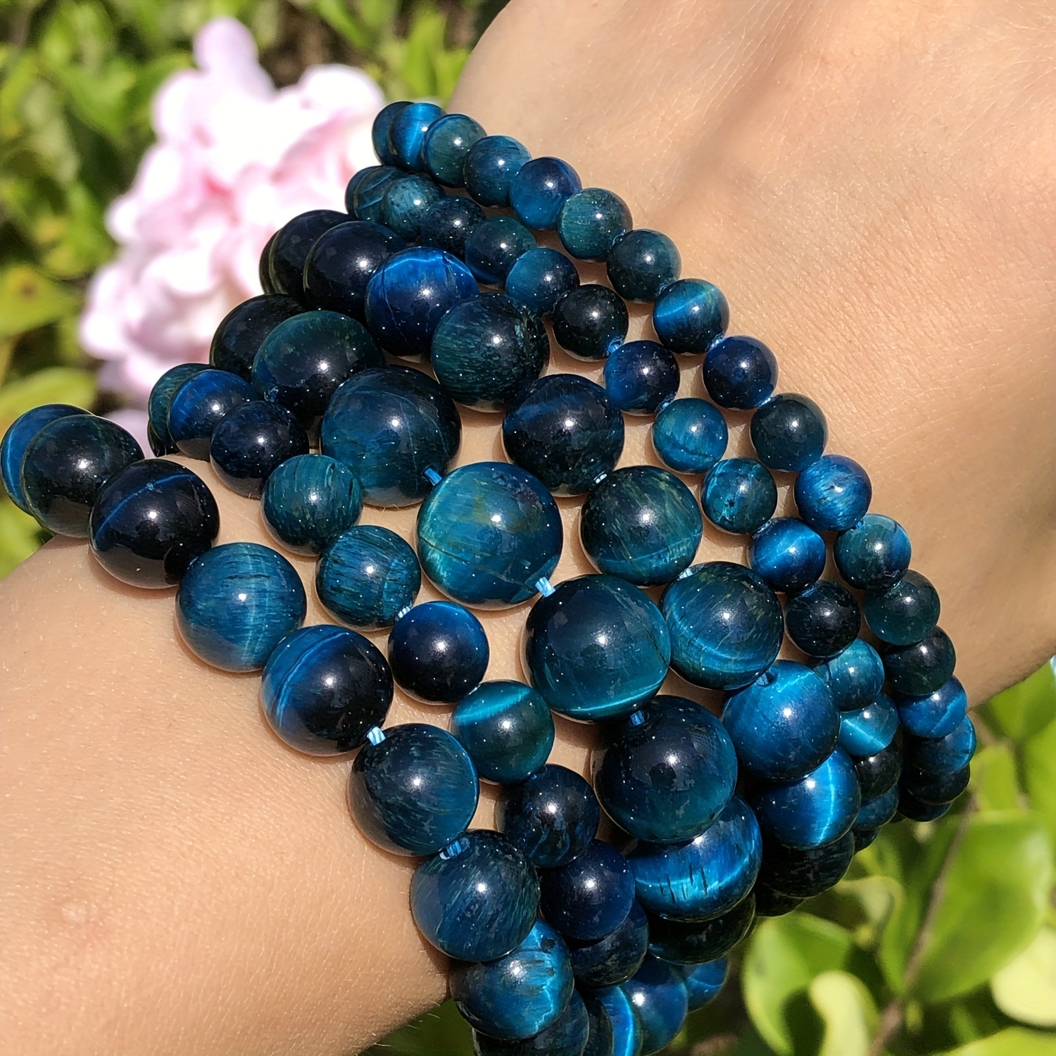 Person on  is selling these beads as blue tiger's eye and I am  considering getting them for a project I am working on. I know blue tiger's  eye is natural but