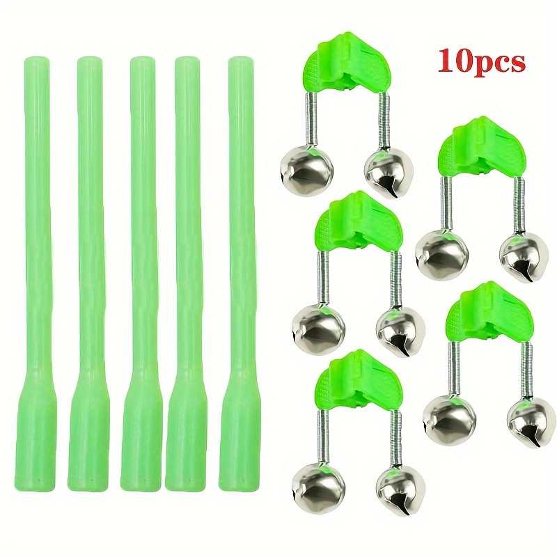 10pcs Alarms For Fishing Rod, Twin Bells Bite Alarm, Anti- Luminous Sleeve,  Hook Line Aligner Sleeves, Free Shipping On Items Shipped From Temu