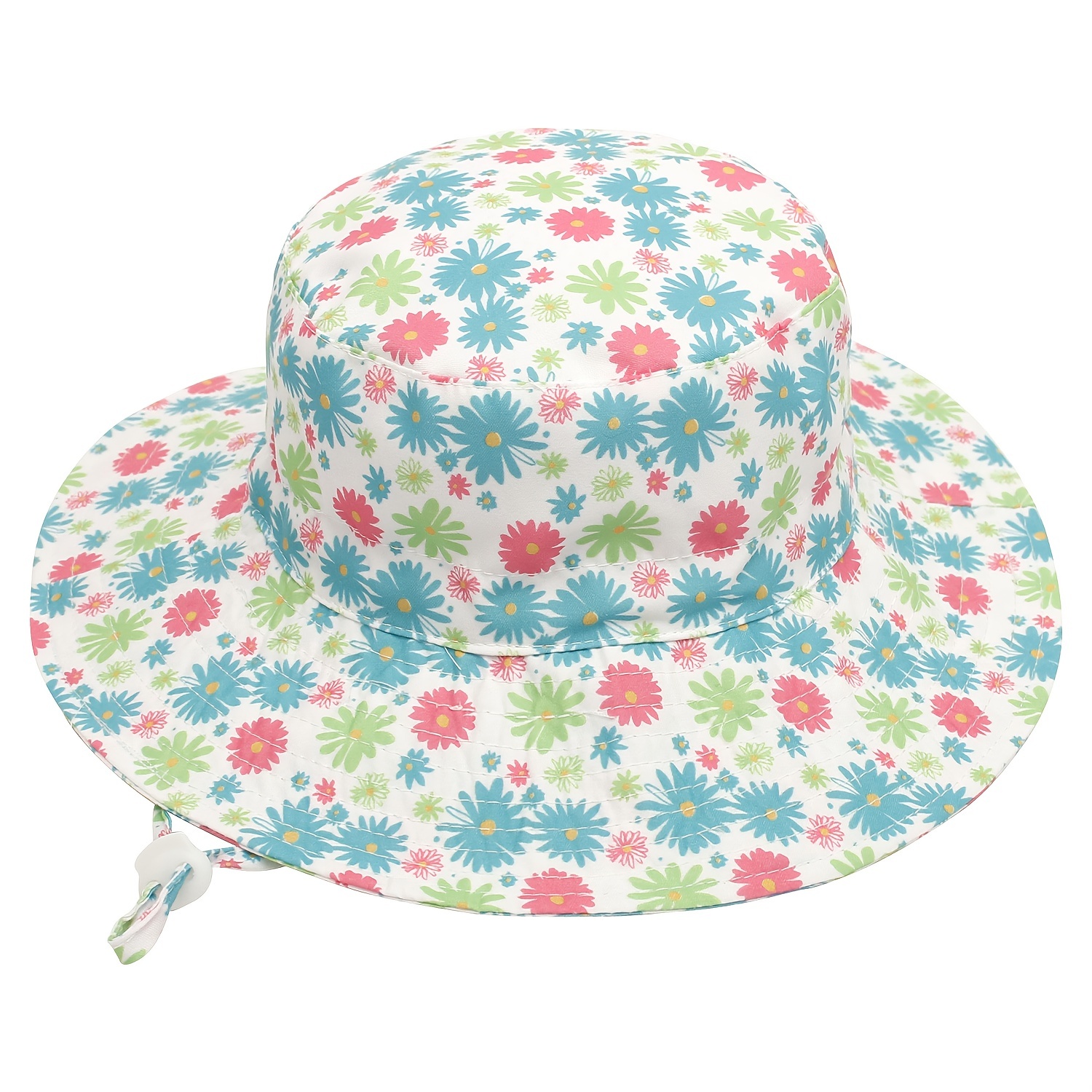 Baby Polka Dot Flowers Graphic Bucket Hat Sun Protection - Temu Canada