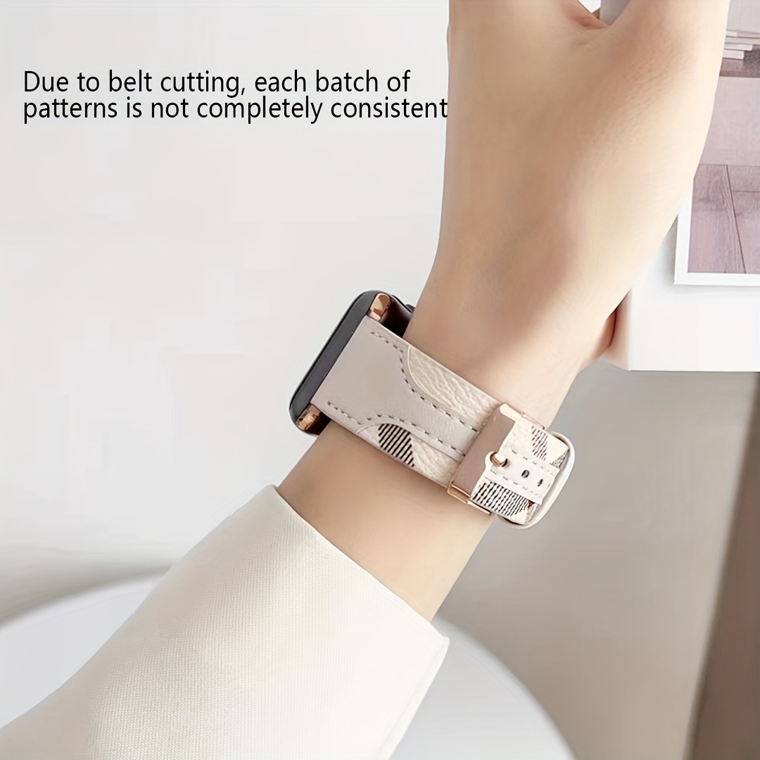 Luxury design strap for Apple Watch Band 44mm 45mm 38-42-40-41mm Leather  Diamond Bracelet iwatch series 8 7 SE 6 5 4 Ultra 49mm