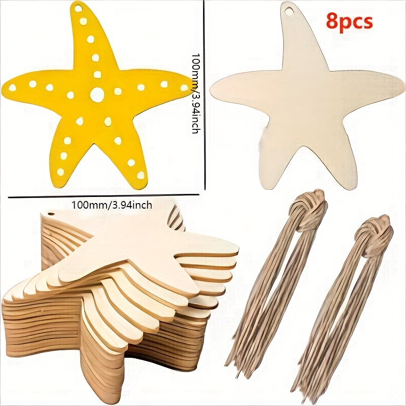 Sea Life Wood Chips Wooden Cutout Blank Wood Chips Painting - Temu