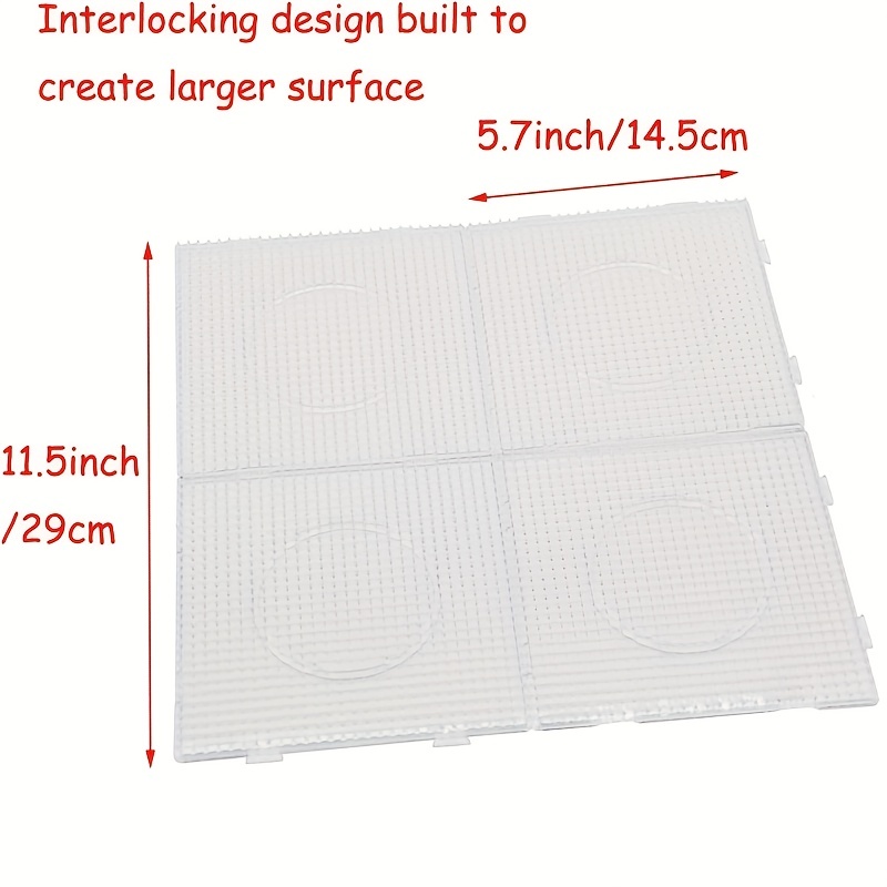 Plastic Fuse Bead Boards Large Clear Pegboards Kits Template - Temu