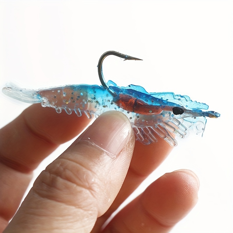 Bionic Soft Shrimp Fishing Lures Hooks Artificial Prawn Bait