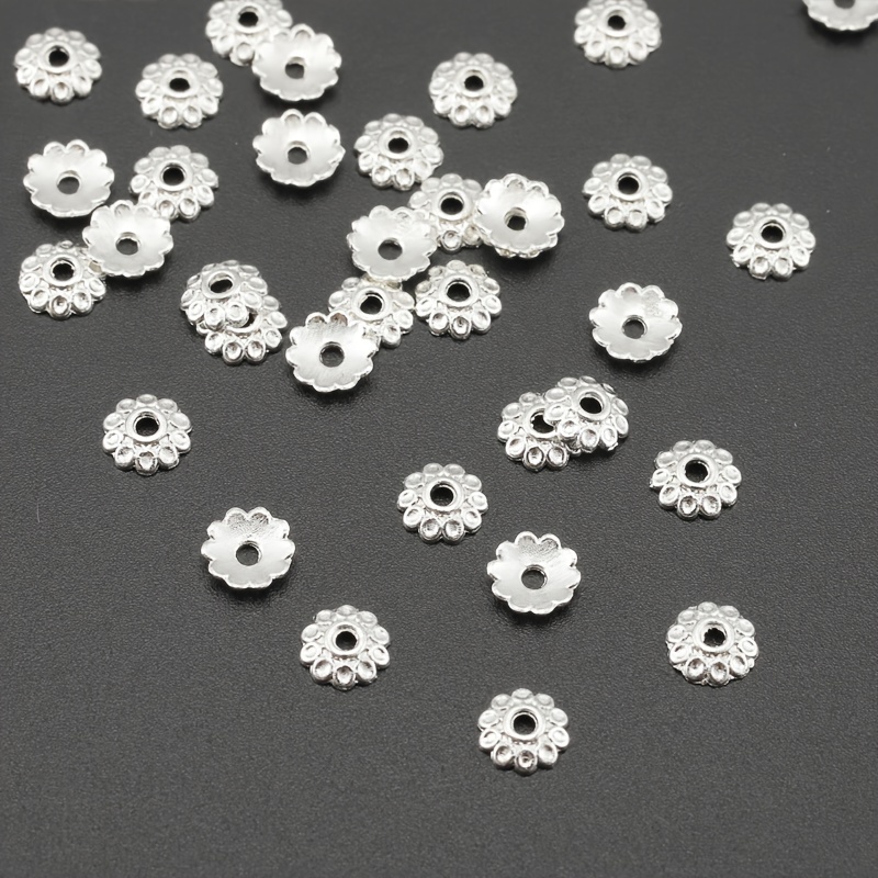 beaded spacer loose beads wholesale 925