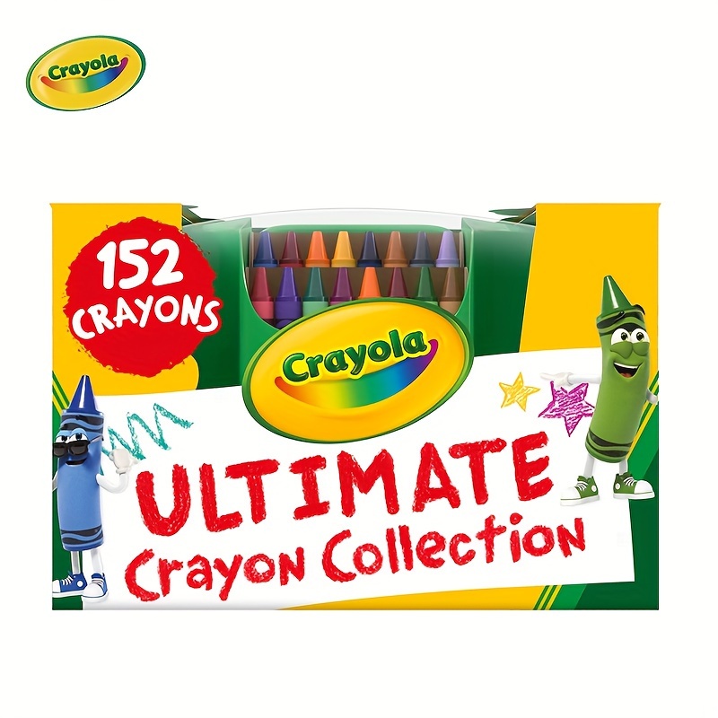  Crayola Ultimate Crayon Box Collection (152ct), Bulk Kids  Crayon Caddy, Classic & Glitter Crayons, Art Supplies for Classrooms : Toys  & Games