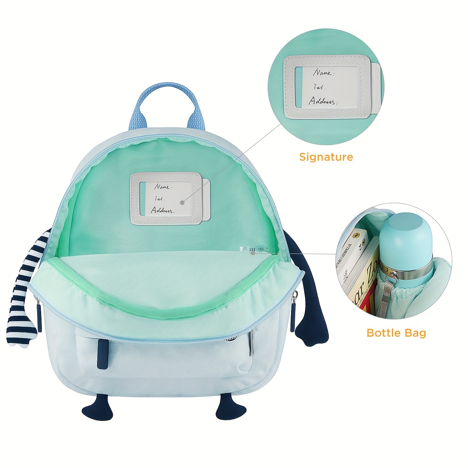 GAGAKU Mini mochila para niños y niñas de 2 a 5 años, 2 - azul, Classic