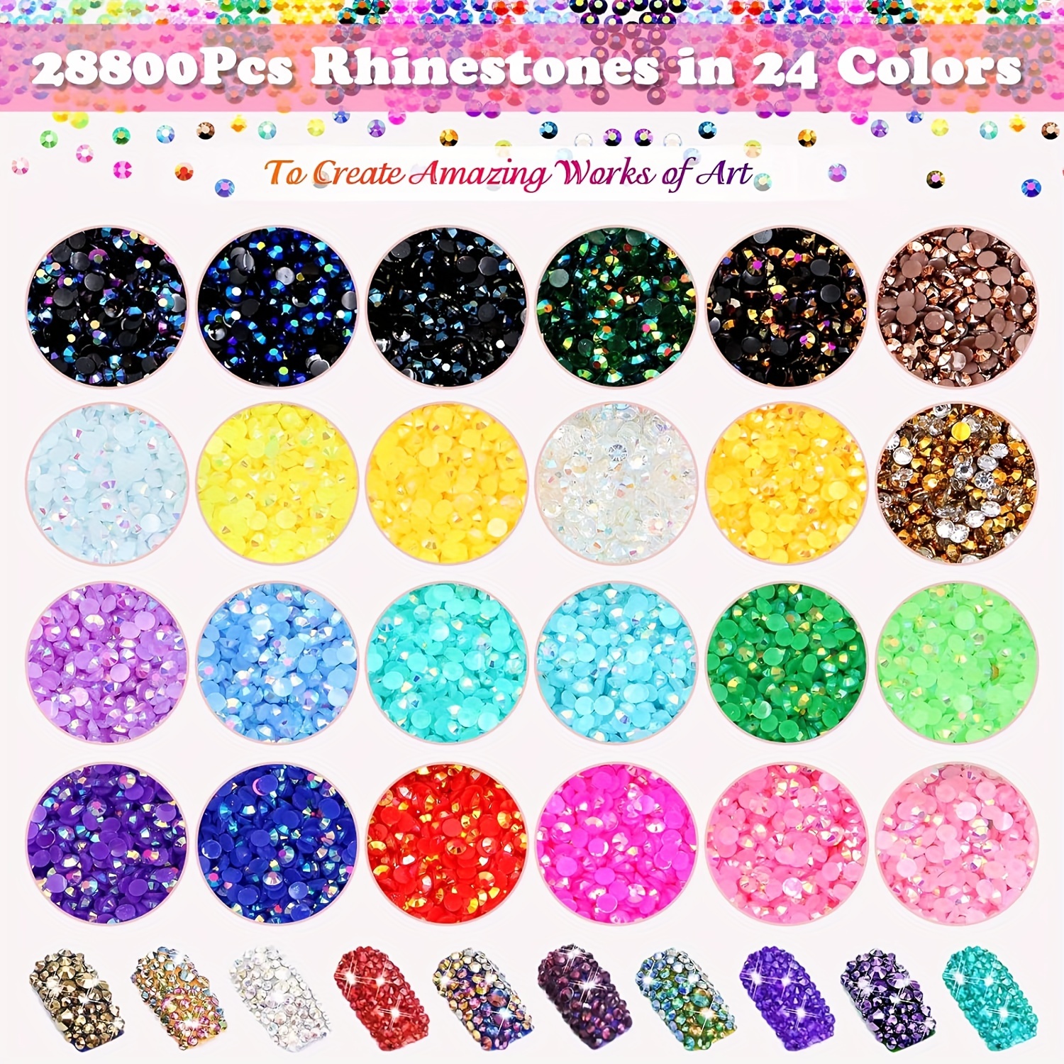 7 Grids Of Multicolor 3mm Resin Flat Back Rhinestones, 3920pcs Colorful  Transparent Ab Flat Back Jelly Resin Rhinestones, Suitable For Diy  Handicrafts, Nail Art, Face Makeup, Cups, Bottles, Cups, Decorations, Loose  Shiny