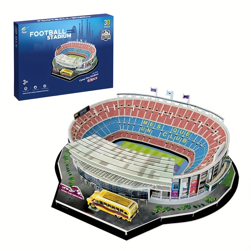 3D Paper Puzzle Juventus Stadium Real Madrid Puzzle Diy Football Field  Miniature Model Assembled Model Building Stadion for Kids - AliExpress