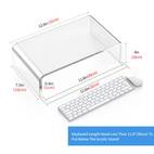 1pc acrylic monitor stand acrylic laptop stand acrylic riser 12 6 7 5 4inch clear acrylic computer monitor stand acrylic bed tray small computer desk white monitor stand office accessories