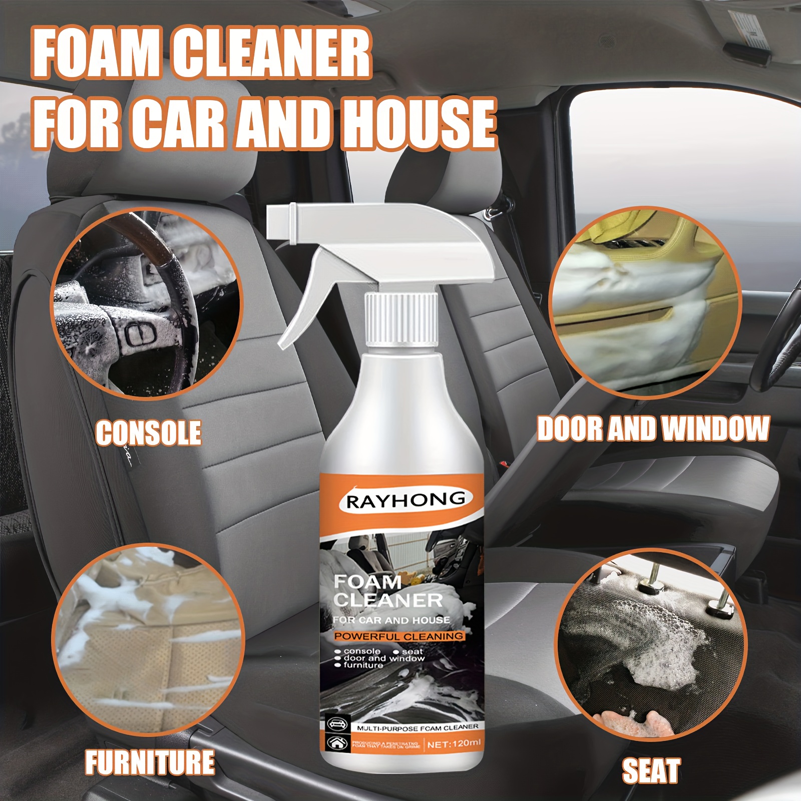 Car Interior Cleaner Non greasy Long Lasting Car - Temu