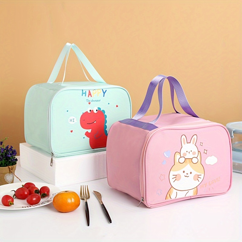 1pc Bolsas Almuerzo Portátiles Lavables Lindas Bolsas Bento - Temu