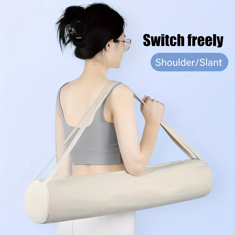 Large Capacity Canvas Yoga Mat Bag Multifunctional Pockets - Temu